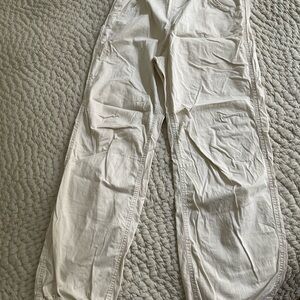 Hollister White Cargo Pants Relaxed Fit
